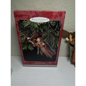 Vintage Hallmark "Soaring With Angels" Ornament Folk Art Americana Collection